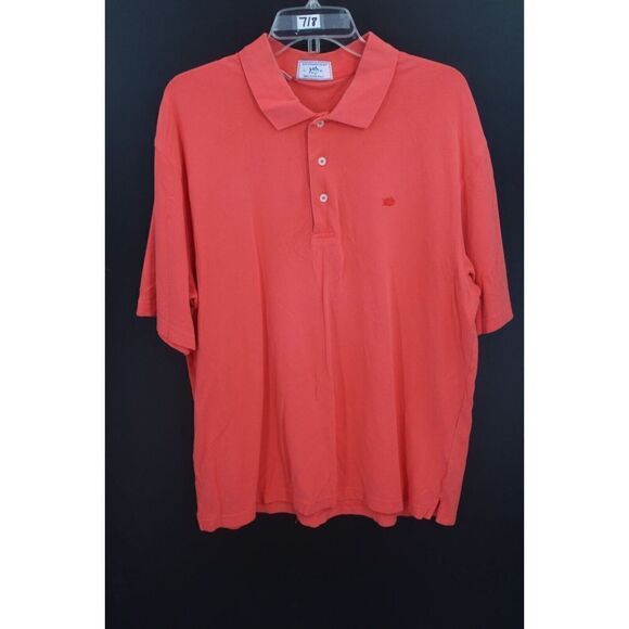 Southern Tide Shirt Mens Large SALMON PINK Polo Skipjack Logo Stretch Casual - Picture 1 of 6